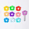 Flower Shape Silicone Key Sleeve Key Distinguish Multi-color Key Sleeve Flexible Key Cap Cover  Key