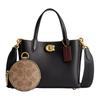 Willow 18 Brand Logo Detachable Shoulder Strap Pebbled Leather Tote Bag Shopping Bag Shoulder Crossbody Handbag Small Women Tote CW549-B4M2