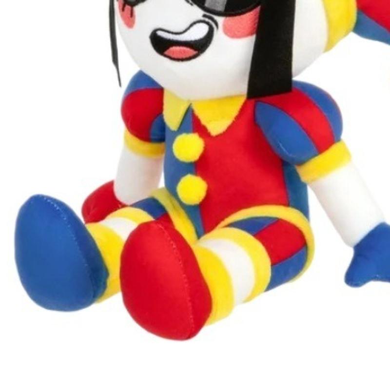 New 30cm Pomni Sitting Posture Cute Doll The Amazing Digital Circus Anime Surrounding Plush Toy Best Festival Gift for Childrens