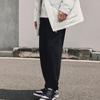 Li Ning Sports Lifestyle Series Solid Color Cuffed Fleece Warm Knitted Sweatpants Men Bottoms Black AKLTB27-5