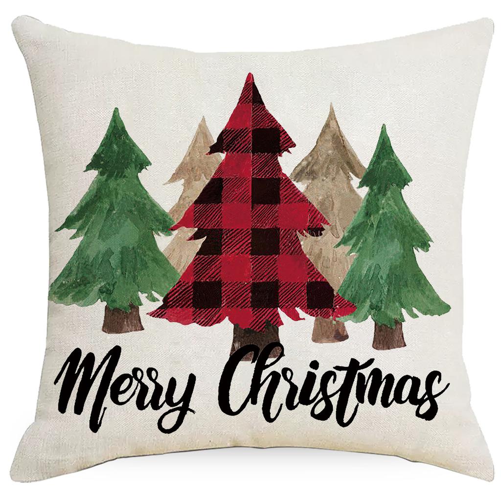 New Christmas Pillowcase Living Room Sofa Bedroom Cushion Pillow Model Room Home Holiday Decoration