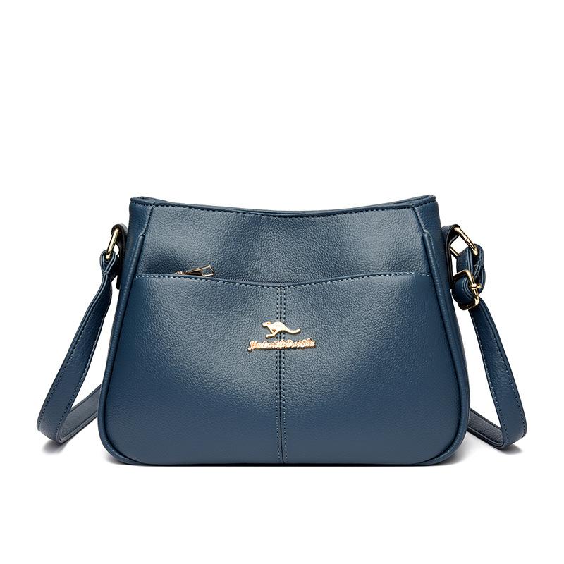 Elegant Simple and Classic Soft Leather Texture Large Capacity Versatile for Commuting Casual Single-shoulder Bag