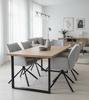 Krzesło Obrotowe Tapicerowane Eden Szary Tkanina