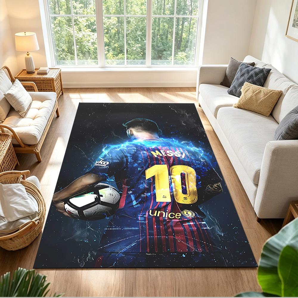 Argentina Messi Celebration Carpet Design for Living Rooms Dining Room Study Room Game Room Antislip Carpet Anime Office Decor