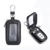 Universal Car Key Protector Bag Leather Key Cover Transparent Visible Keychain Case for Car Remote Mini Keys Bags