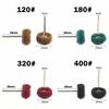 Roue de polissage à tamponner en nylon, tige de 3 mm, mini-perceuse, brosse abrasive, simple/double couche pour accessoires d'outil rotatif Dremel