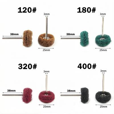 Nylon Buffing Polishing Wheel 3mm Shank Mini Drill Abrasive Brush Single/Double-layer for Dremel Rotary Tool Accessories
