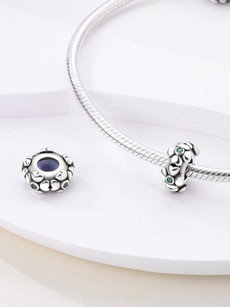 Gemstone Starry Sky Beadsclips And Spacers Charm Silve Plated Fit Charms Copper Originalbracelet For Jewelry Making Diy Charm