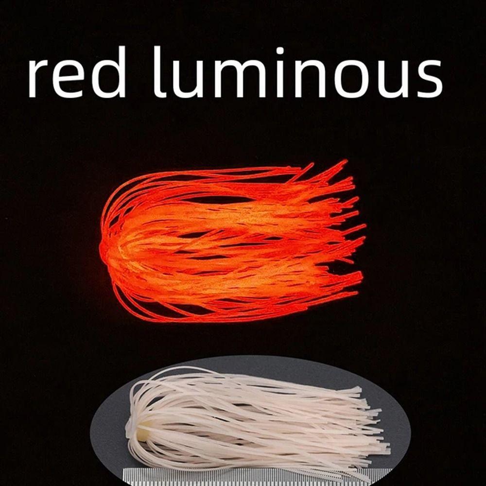 Luminous Lure Silicone Skirts 88 Strands Silicone Jig Skirts Fishing Umbrella Skirts  Buzzbaits
