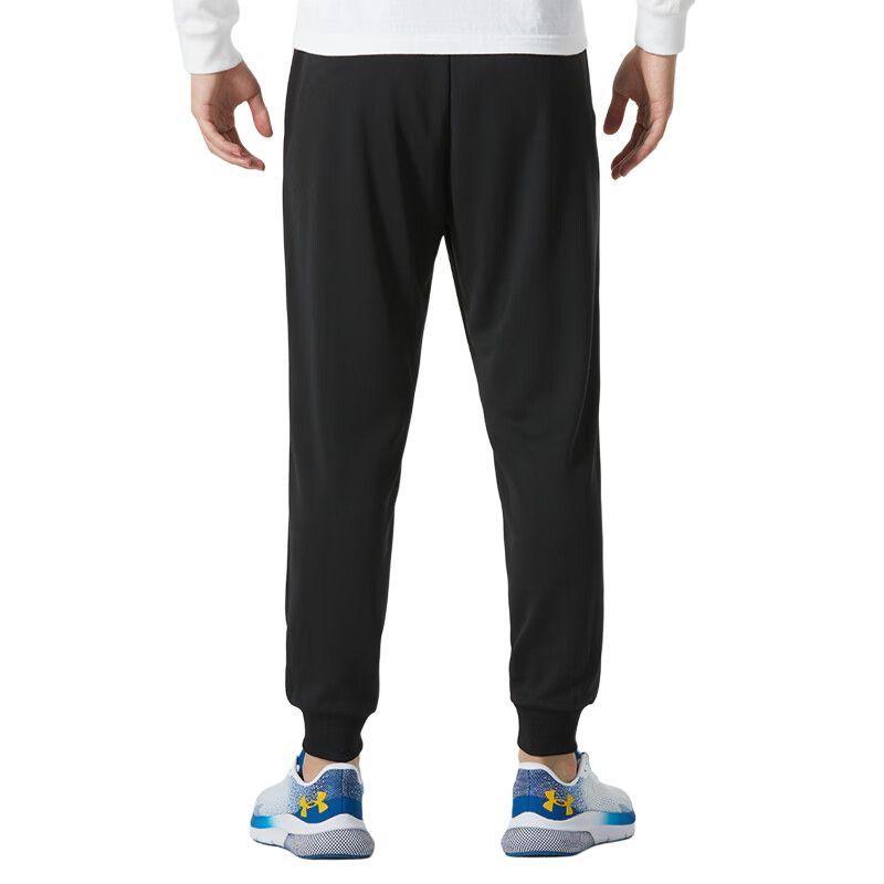 Under Armour Breathable Loose Fit Straight Leg Fashion Knit Sports Pants Men bottoms Black 24600706-001