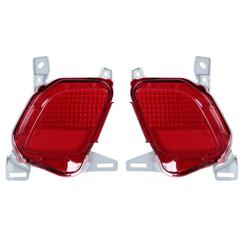 For Toyota Highlander 2015- Car Rear Bumper Tail Parking Brake Light Warming Turn Signal Reflector Lamp Cover No Bulb