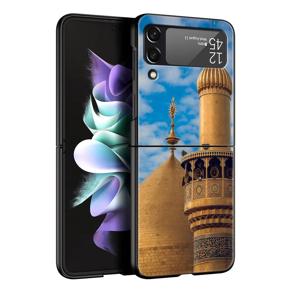 

Phone Case for Samsung Galaxy Z Flip 3 4 5 6 7 Folding For Samsung Z Flip4 Flip5 PC Hard Cover Mecca Imam Ali Islamic Shia Holy Galaxy Z Flip6