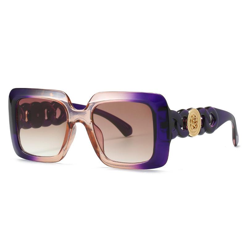 Vintage Fashion Square Big Frame Sunglasses Women Men Luxury Brand Designer Oversized Sun Glasses For Female Travel Eyewear