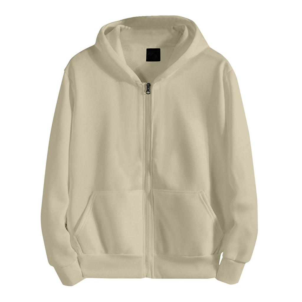 Autumn And Winter Cardigan Zipper Hooded Sweater Men'S Long-Sleeved Jacket Casual Sports Loose Top