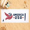 FREEDOM America 250th Anniversary Towel Quick Dry Absorbent Beach Towel for Sports, Fitness, Swimming and Outdoor Activities