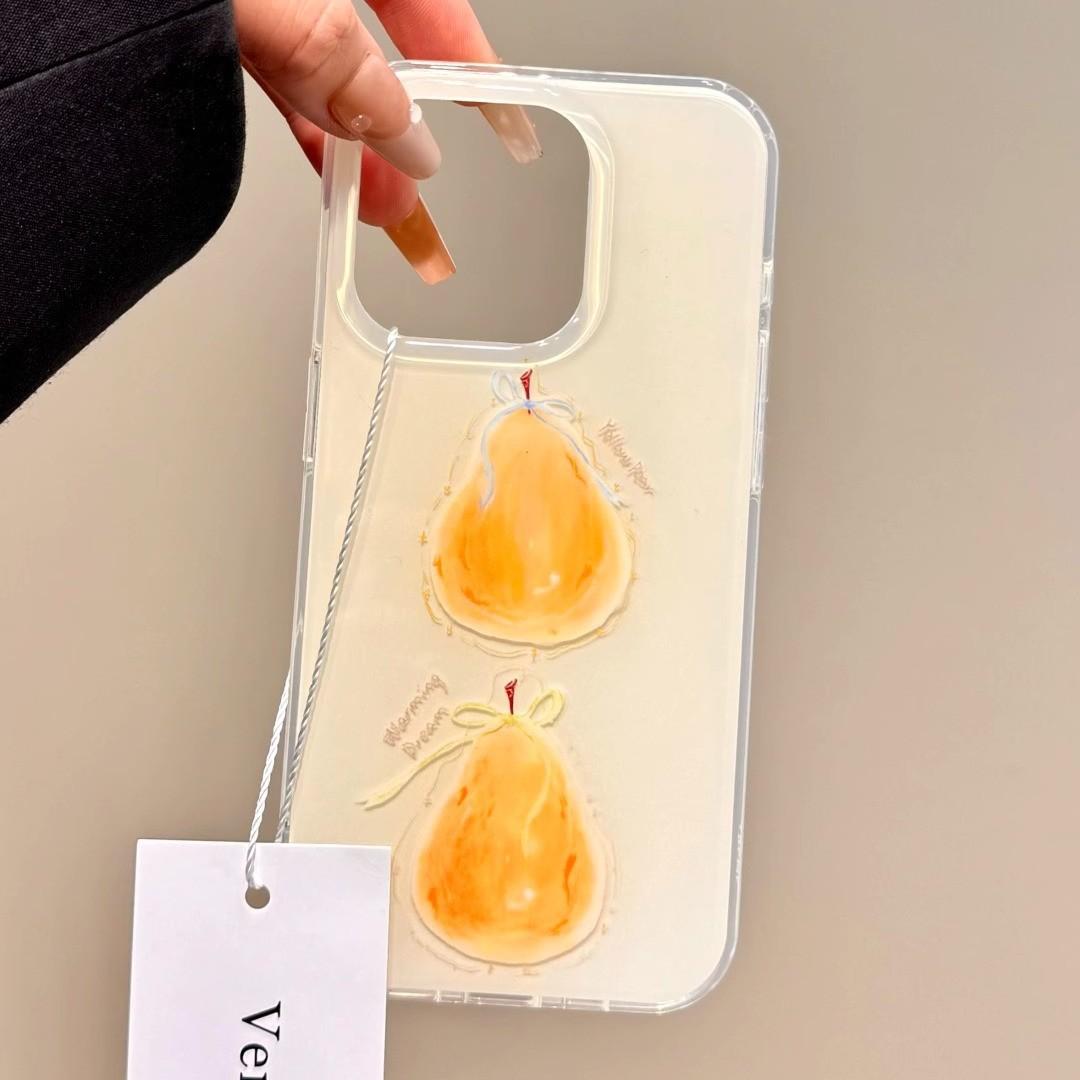 

Single Layer Two Sydney Pears for Apple 16pro New Mobile Phone Case for IPhone15promax Cartoon 13 Personalities For Apple 16E
