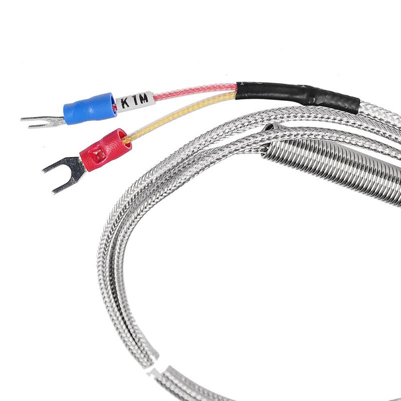 1300 °C Hochtemperatur-Sensor Gewinde PT3/8'' 10cm Edelstahlsonde K-Typ Thermoelementrohr Temperaturregler