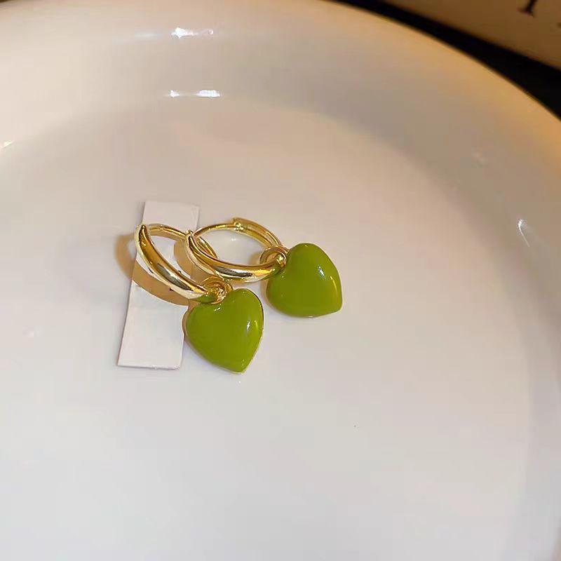 

Elegant Red Drip Glaze Square Earrings - Versatile, High-End, and Lightweight Luxury