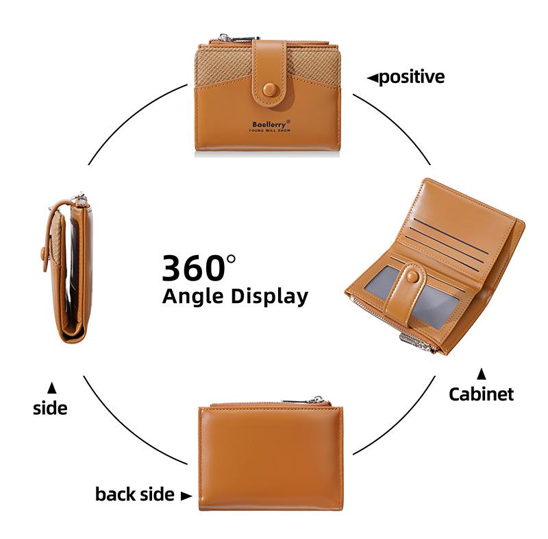 Baellerry Stylish Multi-Card Short Coin Purse for Women