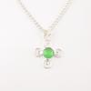 Green Cat's Eye Gemstone 925 Stamped Silver Jewelry Handmade Partywear Pendant PP-41-45