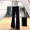 Women's Plus Size Light Micro-Flare Jeans, Autumn Slimming Style for Pear-Shaped Figures, Hip-Covering Elastic Fit