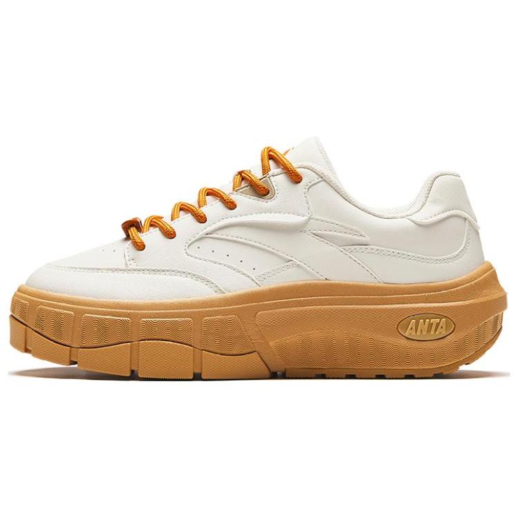 

Anta Slip Resistant, Abrasion Resistant, Thermal Low top Casual Shoes Women s White Brown 122418086-4 38