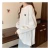 Navava Loose FiT Rib Long Sleeve Round Neck T shirT nT1440