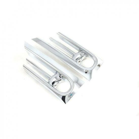 2X Chrome Front Fog Lamp Light Frame Cover Trim For Honda CR-V CRV -