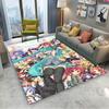 Alfombra 3D de Anime H-Hatsune V-Vocaloid Kawaii Girls para Decoración de Habitación Hogar Niños Regalo Puerta Alfombra para Zona Infantil Felpudo Antideslizante