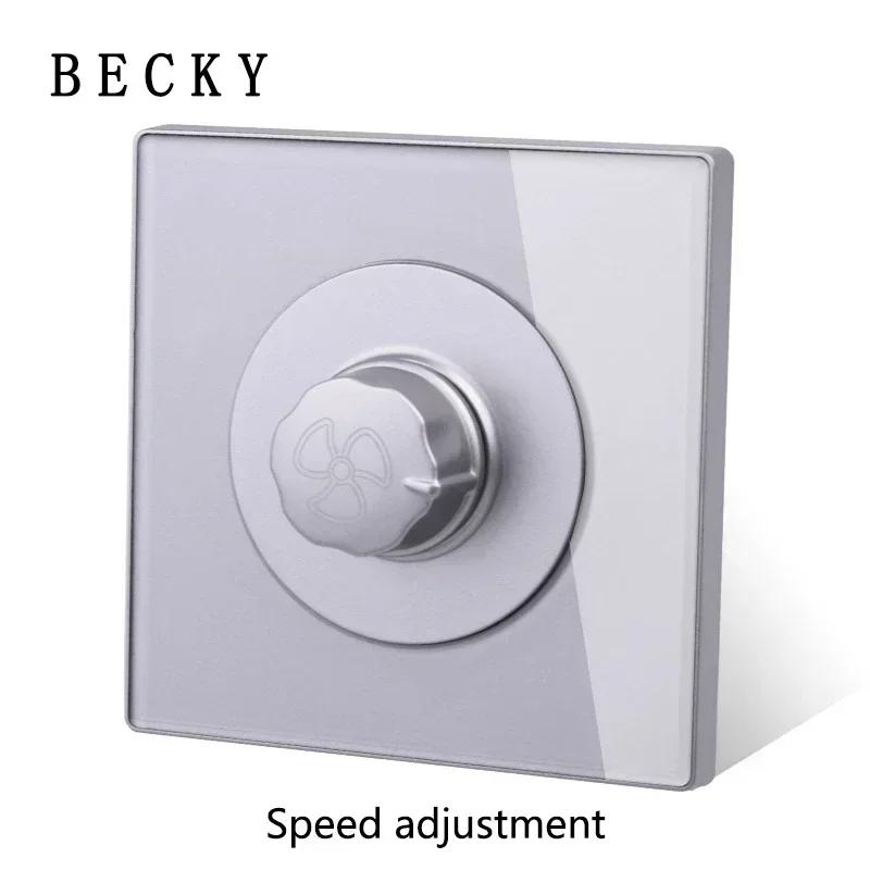 Graues gehärtetes Glas Wandschalterpanel LED Europäische 16A Steckdose Retro Kipplichtschalter EU UK Standard 2USB Steckdose 1-fach bis 4-fach