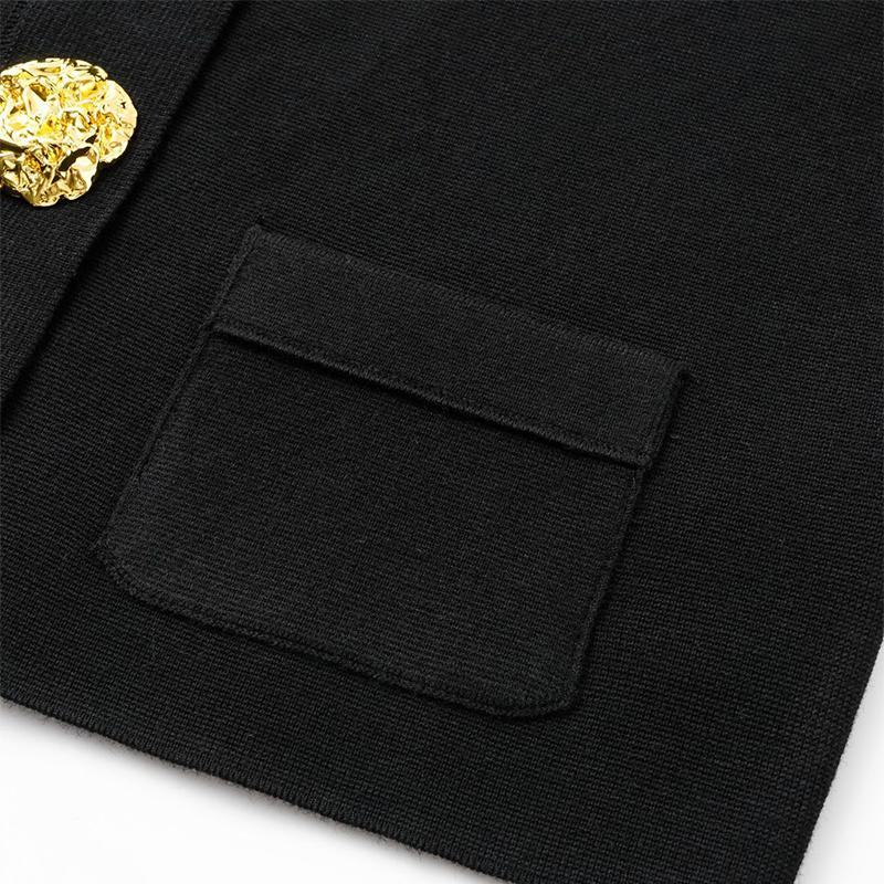 Luxusní návrhář s výstřihem do V Pletený svetr Svetr Kabát Dámské topy Móda Elegantní Elegantní Jarní Oblečení Podzim Y2k Oblečení