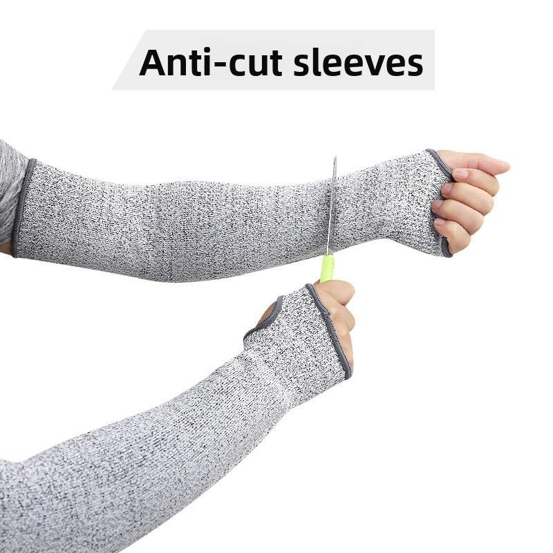 Multi-purpose HPPE Anti-cut Arm Guard Wrist Guard Sleeve Glass Factory Handling Cutting Protective Elbow Sleeve
