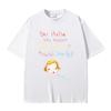 Yoshitomo Nara Sag Hallo Lustige Meme T-Shirts Sommer Unisex Unisex Lässiges Übergroßes T-Shirt Unisex Y2k Kunst Ästhetische T-Shirts