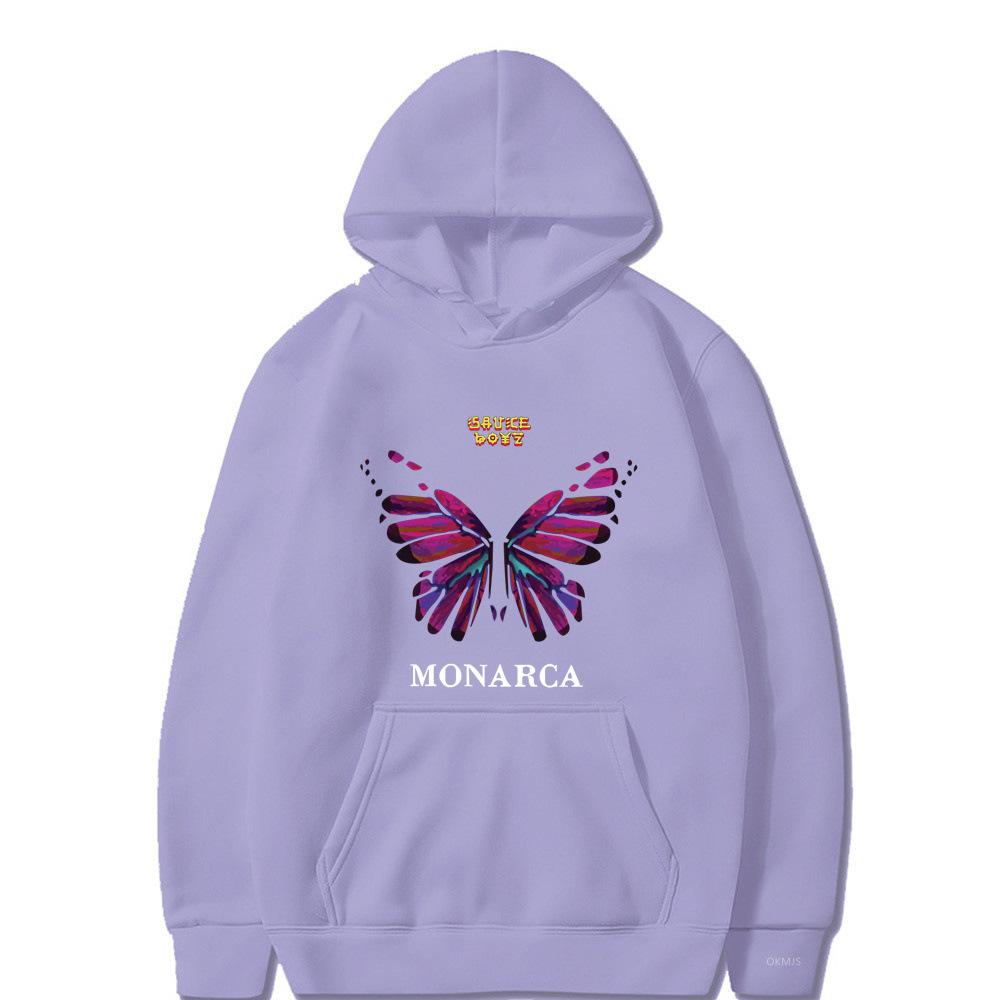 Eladio Carrion Sauce Boyz Monarca Funko Pop Anime Hoodies Unisex Cool Casual Streetwear Y2K Street Fashion Pullover Clothing