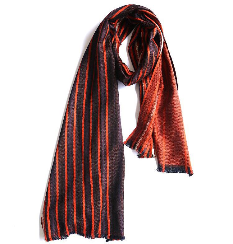 42 Vertical Strip Wool Shawls, Men's Korean Striped Scarves, Scarves