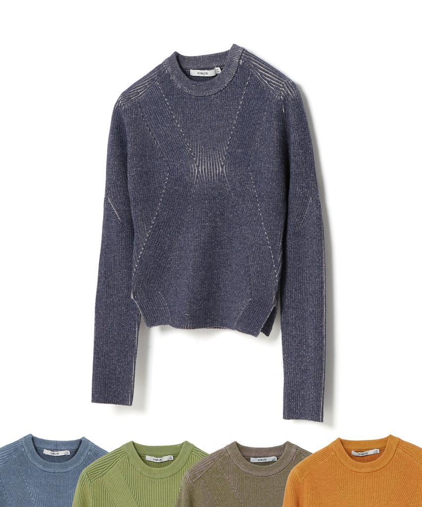 KIIMUIR (Women'S) (5 Colors) Slim Fit Two-Tone Knit