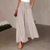 2024 Polka Dot Wide-Leg Culottes with Elastic Waist for Women - Spring/Summer Collection