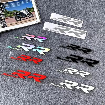 BM S1000RR Motosiklet, Araba Logoları ve Kask Dekorasyonu için Yansıtıcı Su Geçirmez Çıkartmalar.