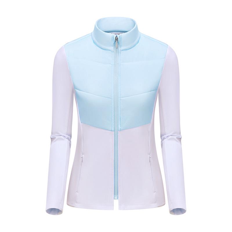 Women's Windproof Long Sleeve Golf Jacket - Autumn/Winter Sunscreen, Korean Style, Warm and Slimming Sportswear