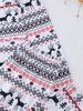 Women's Christmas Printed Pajamas: Lapel Long Sleeve Cardigan with Long Pants, Suitable for All Seasons in European and American Styles.