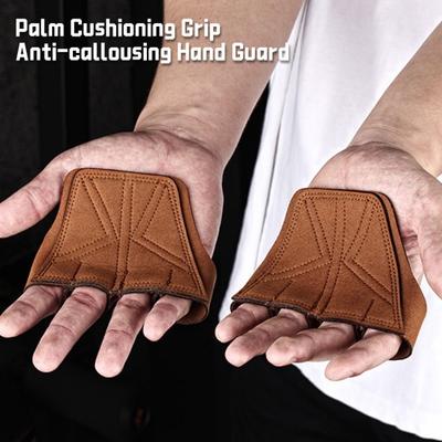 1 par Tyngdlyftning Gym Grip Pad Hand Grip Protector 4 Fingrar Gym Workout Handskar för Fitness Gym Dubbellager Halkfri Sport Fitness Tillbehör