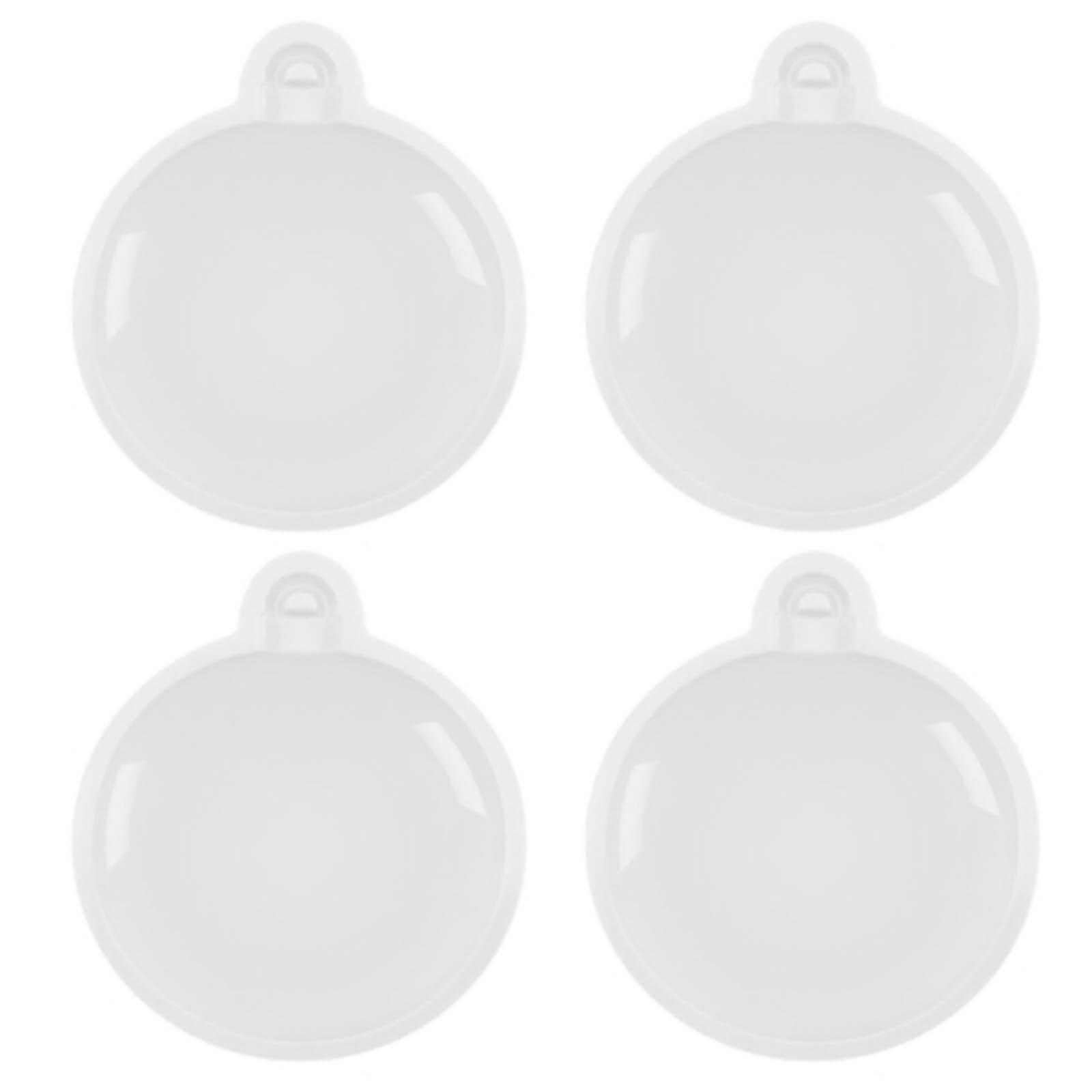 

4 шт. Рождественский шар, украшение, эпоксидная смола, силиконовая форма для DIY брелока, рождественской елки, подвеска для литья, украшение