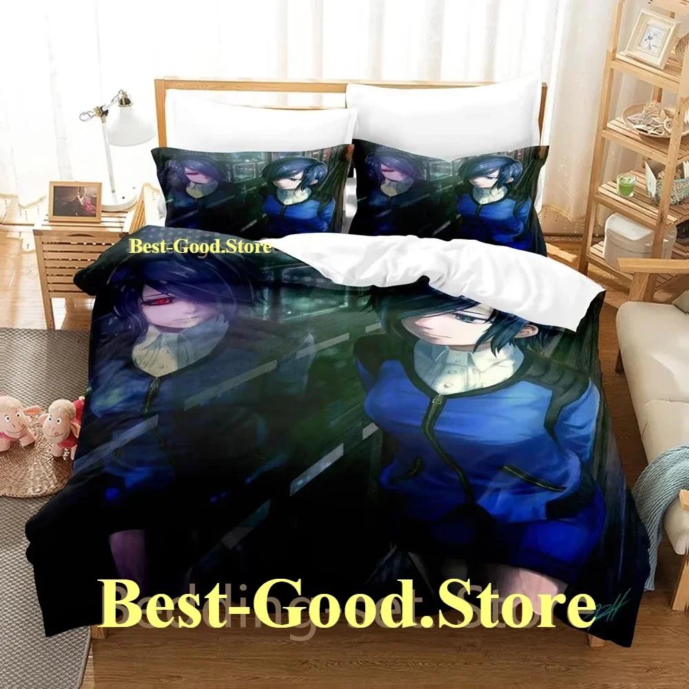 Tokyo Ghoul Touka Kirishima Beding Set Printed With Pilowcase Bed Soft Duvet Cover Soft Single Double Quen Super King-Sized Dimensionsd Dimensions