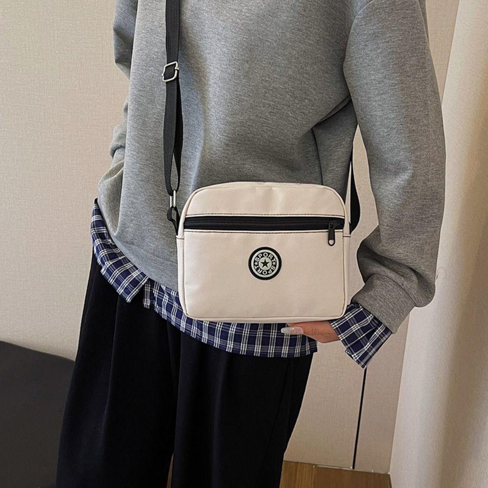 Multi-functional Zipper Crossbody Bag Niche Design Small Phone Bag Vintage Shoulder Bag  Girls
