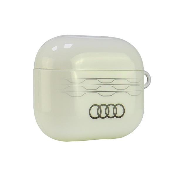 Audi Iml Geometric Pattern Airpods 3 Cover White/White Au-Imlap3-A6/D3-We