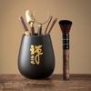 Ebony Wood Six Gentlemen Tea Ceremony Tool Set