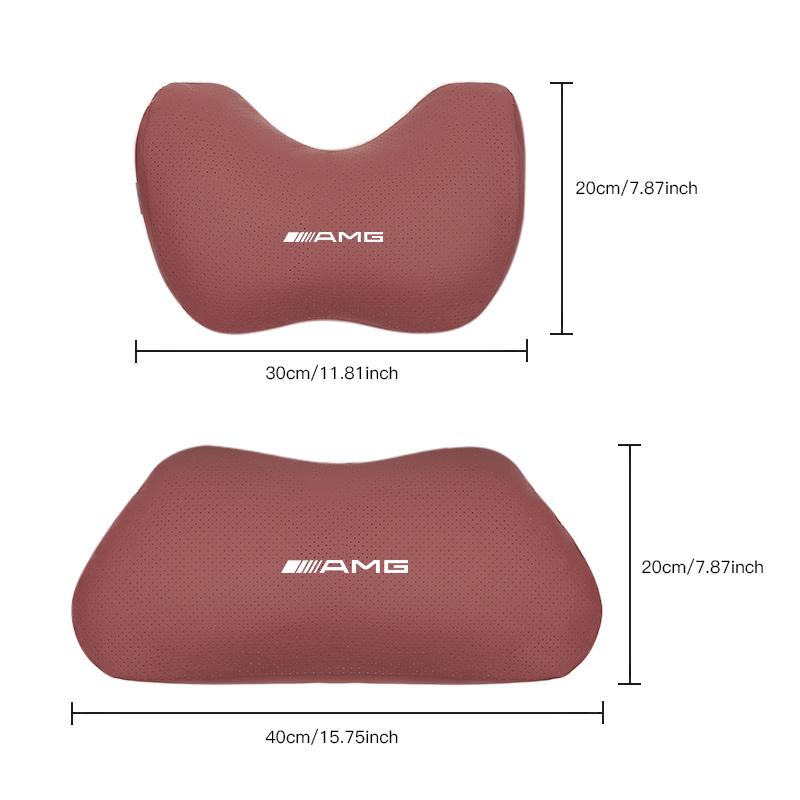 Car Memory Cotton Neck Pillow Sticker Lumbar Support Backrest Pad For Mercedes Benz A B C E G CLA W203 W204 W205 W206 C260 E300L
