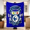 Cardiff City FC Print Blanket - Soft & Comfortable, for Bedroom, Travel, Sofa, Home Decoration - Birthday Christmas Gift for Friend