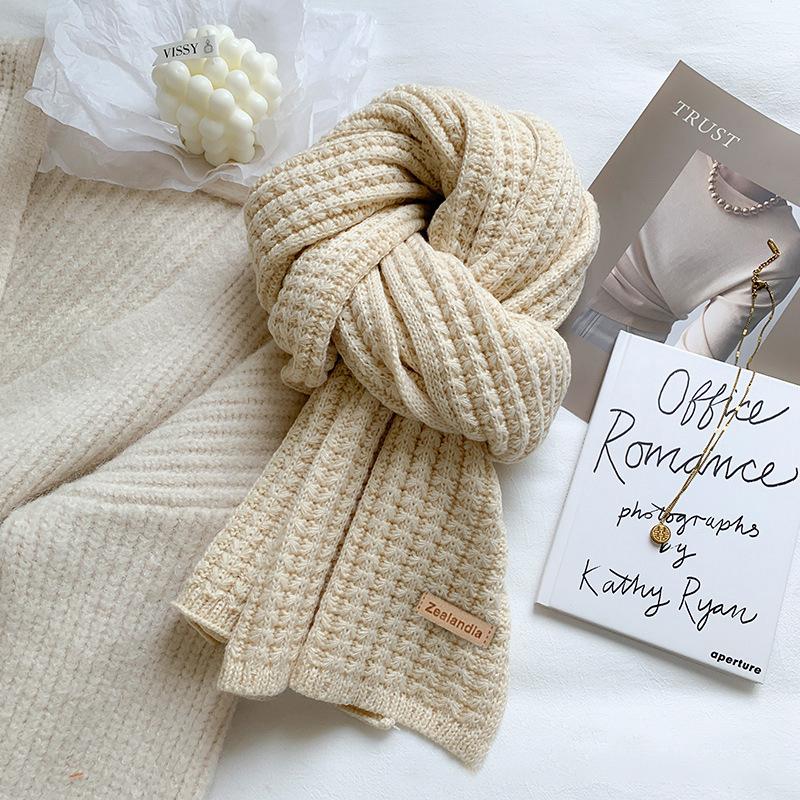 

Классический двухсторонний шарф в гусиную лапку в корейском стиле, теплый и модный шарф, универсальный для осени и зимы one size