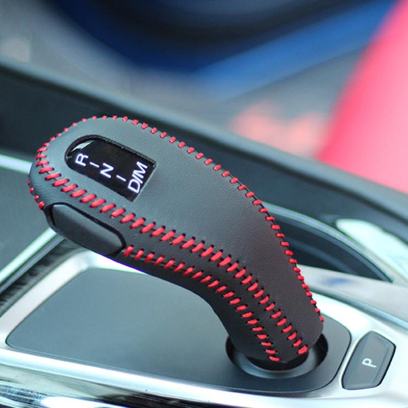 

for Haval F7 F7X car gear shift collars cover leather head knob grip covers case accessories car-styling decoration auto червоний